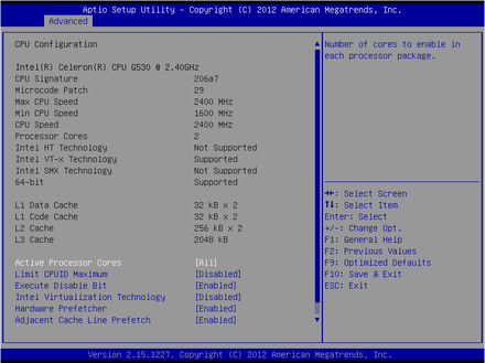 BPC-7938-CPU Configuration