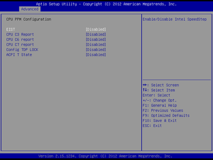 EMB-4924 CPU PPM Configuration