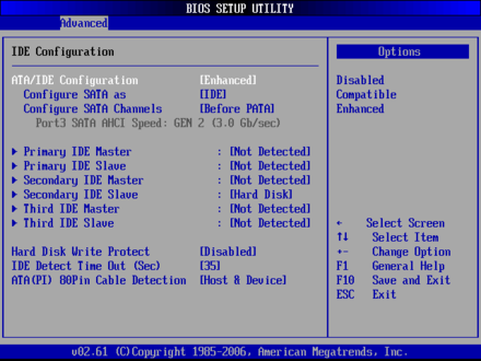 SHB-950-IDE Configuration