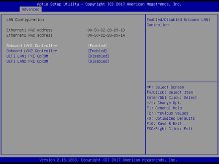 MITX-6986-LAN Configuration