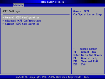 EMB-4870 ACPI Configuration