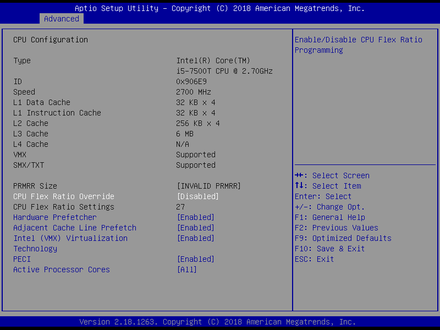 BPC-7971-CPU Configuration