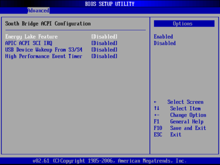 SHB-950-Chipset ACPI Configuration